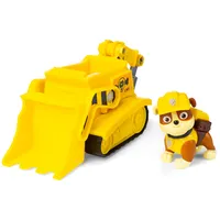 Spin Master PAW Patrol, Baustellen-Fahrzeug mit Rubble-Figur (Sustainable Basic