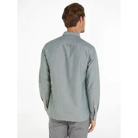 Tommy Hilfiger Langarmhemd TOMMY HILFIGER "SOLID HERITAGE OXFORD Regular Fit SHIRT", Herren, Gr. 3XL, N-Gr, grün (ornamental grün), Web, Obermaterial: 100% Baumwolle, Hemden