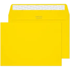 Blake Creative Colour 45303 Farbige Briefumschläge Haftklebung Bananen Gelb C5 162 x 229 mm 120 g/m2 | 25 Stück