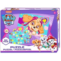 PAW PATROL Puzzle Skye, 50 Puzzleteile, Kinder Lernpuzzle 2in1 Puzzlespiel bunt