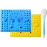 Magnetisches Fußmassagekissen – Punkt-Stimulator, zusammenklappbares Reflexzonen-Tool 39 x 29 cm mit erhöhten Knoten | Manuelle Fußpflegematte für Vos