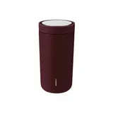 Stelton To-Go Click Thermobecher 200 ml Brombeere aus doppelschichtigem Stahl