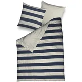 Traumschlaf Amrum Gestreift Blau 135 x 200 cm + 80 x 80 cm