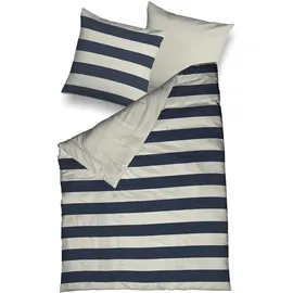 Traumschlaf Amrum Gestreift Blau 135 x 200 cm + 80 x 80 cm