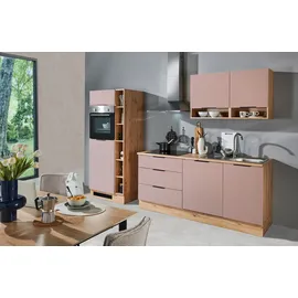 BASIC by Balculina Küchenzeile BASIC Oskar 270 cm rosa