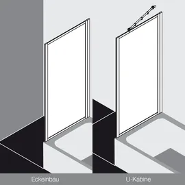 Kermi Nova 2000 TWD Seitenwand 90 X 160 cm N2TWD0901611K