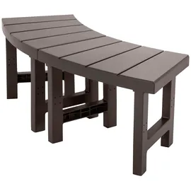 Intex PureSpa Beistelltisch braun 124 x 48 x 42 cm