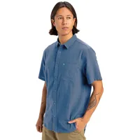 QUIKSILVER Kurzarmhemd "TIME BOX", Herren, Gr. XL, N-Gr, blau
