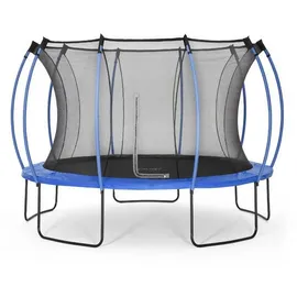 authentic sports & toys Springsafe Trampolin Colours 366 cm inkl. Sicherheitsnetz blau