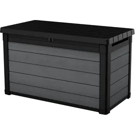 KETER Cortina 100 g, Oberfläche in Holzoptik, Farbe Grau, Fassungsvermögen 380 l, 122,9 x 62,1 x 70,6 cm