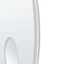 Beliani Badezimmerspiegel FIXIN 80 cm 80 cm mit Bluetooth-Lautsprecher Silber