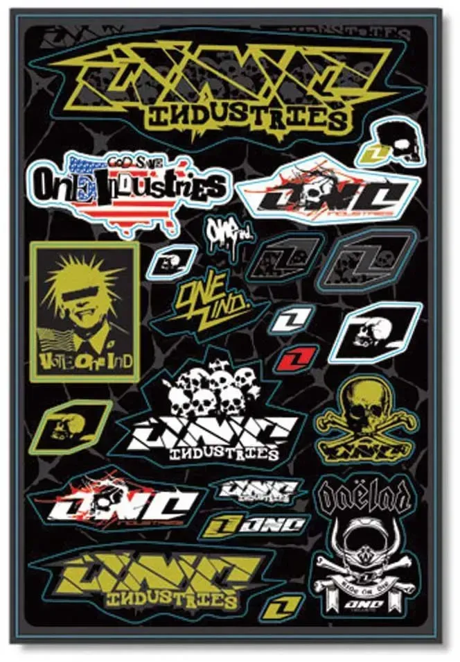 One Industries Skull 3 Abziehbilderbogen - Multicolor - One Size