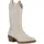 Stiefelparadies Damen Cowboystiefel in Beige Weiss