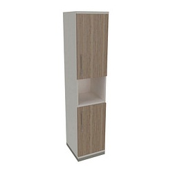 fm Regalschrank Oldenburg, 4260649684122 weiß, eiche natur  40,0 cm 44,2 cm