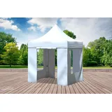 Faltpavillon Faltzelt Pavillon 2x2 Weiss Gartenzelt Klappzelt Wasserdicht