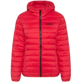 Soccx Outdoorjacke SOCCX, Damen, Gr. S, rot, Steppware, Material: 100% Polyamid, Futter: 100% Polyester, Füllung: 100% Polyester, bedruckt, bestickt, slim fit normal, eingesetzt elastischer Bund, Jacken Outdoorjacke, mit elastischem Saumabschluss