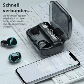 UC-Express® Bluetooth In-Ear Kopfhörer für Samsung Galaxy S25 S24 Plus Ultra Edge Ohrhörer - Schwarz