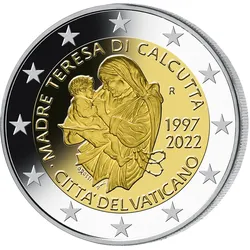 2-Euro Gedenkmünze "25. Todestag von Mutter Teresa"