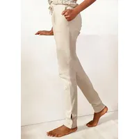 LASCANA Sweathose Loungehose mit Knöpfen am Beinsaum, Loungewear beige