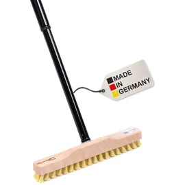 BawiTec Schrubber Rheinischer Wischer 28 cm Gelb mit Teleskopstiel