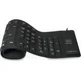 Logilink Flex Tastatur DE schwarz (ID0019A)
