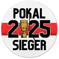 Speecheese Stuttgart Pokalsieger 2025 Wanduhr aus Alu Stuttgart-Uhr für