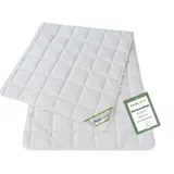 franknatur Unterbett 180x200 Baumwolle Matratzenauflage atmungsaktive Bettauflage waschbar