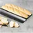 Hi Haushalt International Baguetteblech mit 3 Mulden mit Antihaft-Beschichtung
