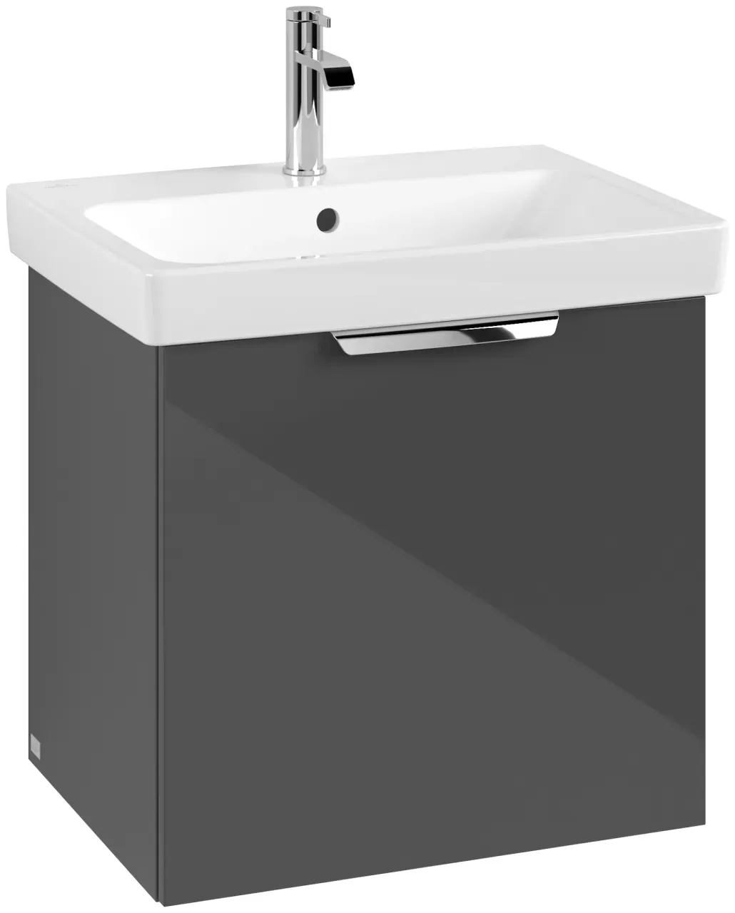 Villeroy & Boch Set LineUp 600mm mit Spiegel Glossy Grey S00802FPR1