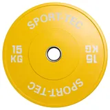 Hantelscheibe Olympia Bumper Plate, 50 mm, 15 kg, gelb