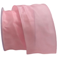Christa-Bänder Uniband SONDERFARBE rosa 75mm mit Drahtkante