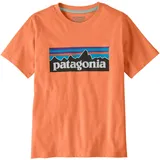 Patagonia P-6 Logo Kinder T-Shirt-Orange-128