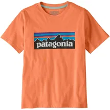 Patagonia P-6 Logo Kinder T-Shirt-Orange-128