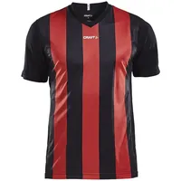 Craft Progress Stripe Trikot Kurzarm - schwarz|rot XL
