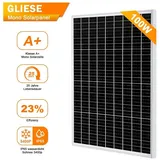 GLIESE Solarmodul 12V Mono Solarpanel 100W 150W 200W 300W Watt für Balkonkraftwerk, 100,00 W, Monokristallin, (1-St., 1 Stücke Solarmodul), Erweiterbar durch Serien- und Parallelschaltung