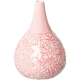 creativ home Tischvase CREATIV HOME "BLOOMING", rosa, H:18,5cm Ø:12,5cm, Porzellan, Vasen, Vase mit Blütendesign, aus Porzellan