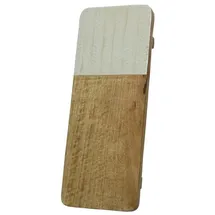 MARELIDA Serviertablett rechteckig Mangoholz in natur/weiß - L: 40cm | Gr.: onesize