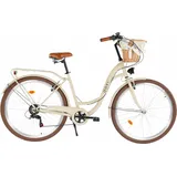 Damenfahrrad Davi Emma 28", 7 Gänge, 160-185 cm, Kaffeebraun