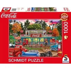 SCHMIDT SPIELE 57597 Erwachsenenpuzzle 1000 Teile Coca Cola - Store