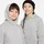 Nike Sportswear Club Fleece Hoodie Kinder 063 dk grey heather/white XS 122-128 cm