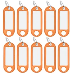 Wedo Schlüsselanhänger aus Kunststoff mit Ring Orange 10 Anhänger