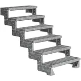 DOLLE Außentreppe Gardentop 108-132 cm Holz/Stahl