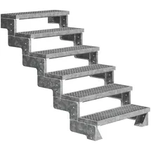 DOLLE Außentreppe Gardentop 108-132 cm Holz/Stahl