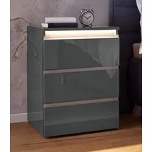 INOSIGN Kommode "Mailand", grau (anthrazit hochglanz), B:50cm H:66cm T:40cm, Sideboards, Kommode, Höhe 66 cm