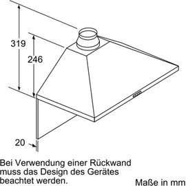 Neff D62PBC0N0 Wandhaube 60 cm