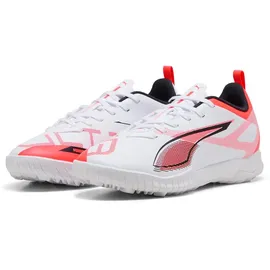 Puma Ultra 5 Play TT Multinocken-Fußballschuhe Kinder 01 - PUMA white/PUMA black/glowing red 38