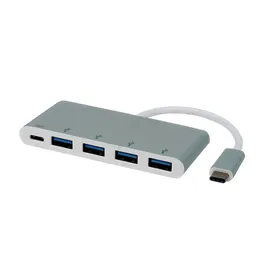 Roline USB 3.2 Gen 1 Hub 4fach, Typ C Anschlusskabel, mit 1 PD-Port