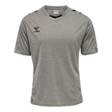 hummel Herren Hmlcore XK Poly Jersey S/S T-Shirt, Grey Melange, L
