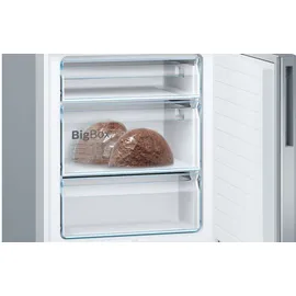 Bosch Serie 6 KGE49AICA Kühl-Gefrierkombination (419 l, 2010 mm hoch, Edelstahl)
