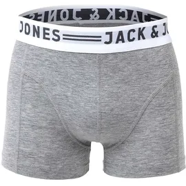JACK & JONES Boxershort 6er Pack in Schwarz/Grau/Weiß M
